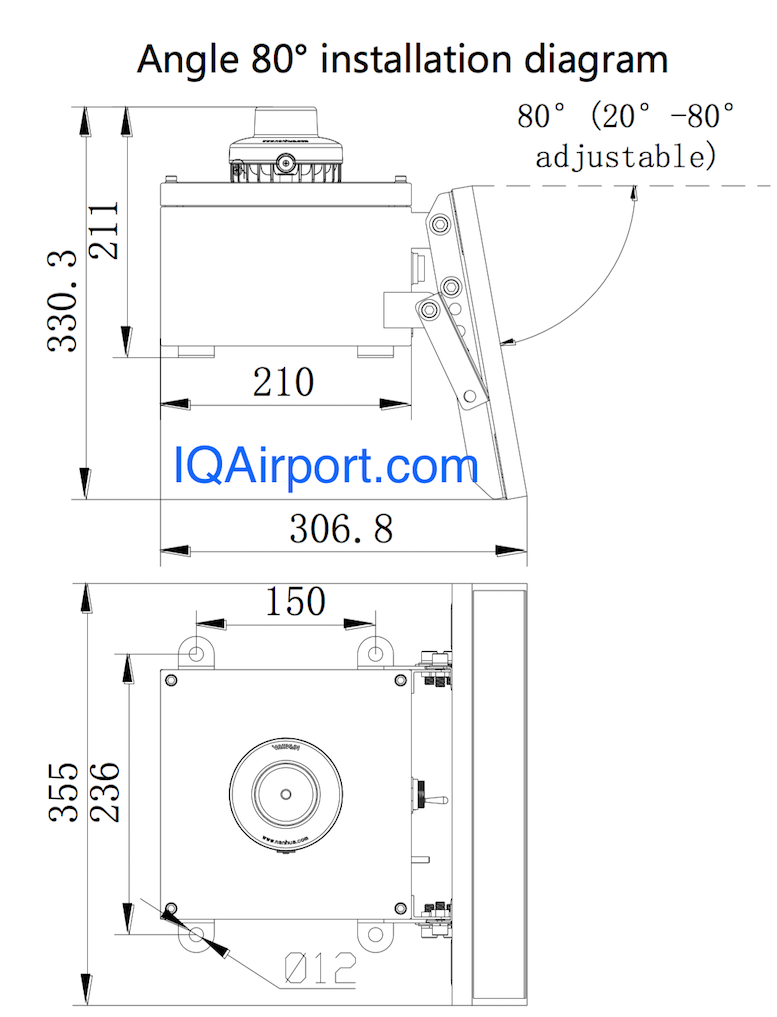 Solar Obstruction Light, Solar Powered Obstruction Light, LED Solar Aircraft Light, Solar Aviation Obstruction Lights, Solar Tower Obstruction Light for Night Marking Telecommunication Towers, Solar Crane Obstruction Light, Solar Powered Aviation Warning Lights