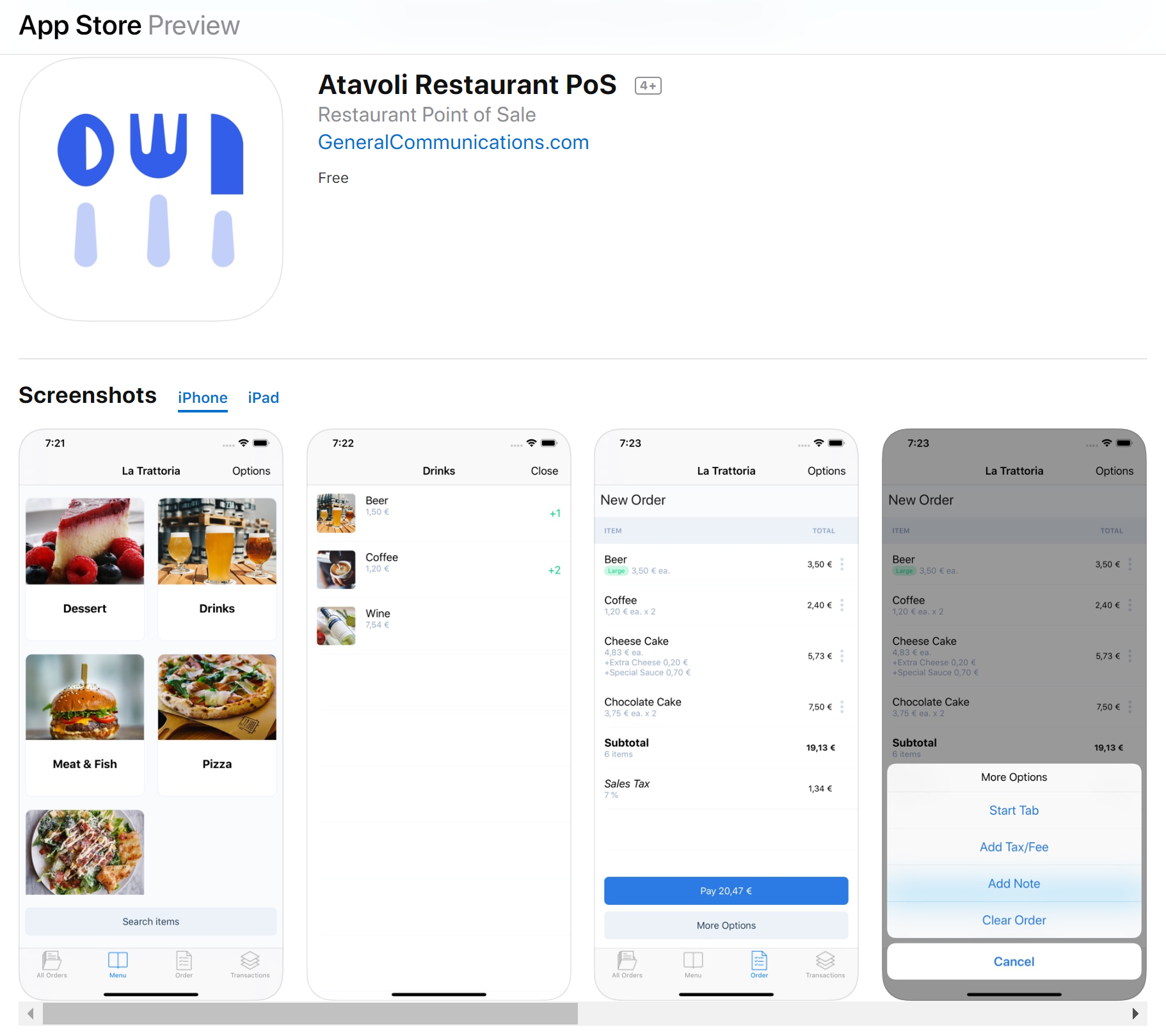 iOS iPad POS Hospitality Industry for Restaurants, Bars, Cafes, Bistros, Diners, Bakeries, Food Trucks, Hotels, Bed and Breakfasts, Resorts, Night Clubs | Download Restaurant POS on the App Store, Our touch interface is designed IOS iPad or iPhone Restaurant POS