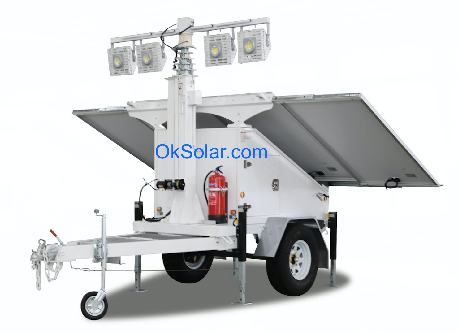 Solar Light Tower, Light Tower, Refugee Camps Solar Light Tower, mobile light towers, Job Site Solar Light Tower, Portable Solar Light Towers, Solar Powered Construction Light Tower