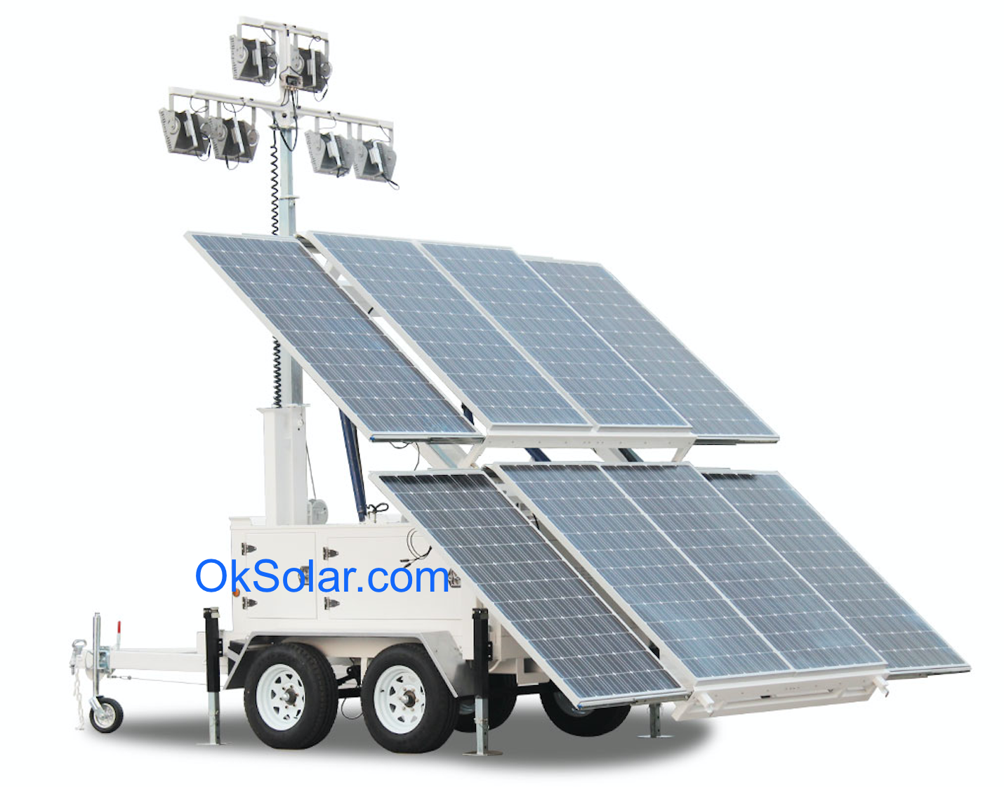 Solar Light Tower, Light Tower, Refugee Camps Solar Light Tower, mobile light towers, Job Site Solar Light Tower, Portable Solar Light Towers, Solar Powered Construction Light Tower