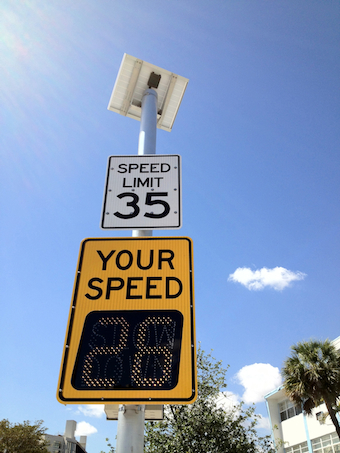 Solar Powered Speed Monitor IQTraffiControl.com Solar Powered Speed Monitor