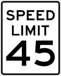 Speed Limit Signs 45 IQTraffiControl.com Speed Limit Signs 45