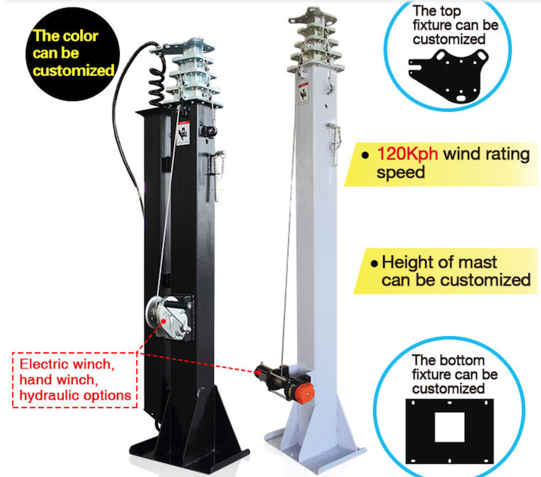 Telescopic Mast Pole, Military Applications, Military Armored Vehicles, Military Surveillance Vehicle, Telescopic Masts for Surveillance, Telescopic Mast Pole for Telecommunications, Telescopic Mast Pole for Mobile Surveillance Trailer, Solar Lights Tower, Job Site Solar Lights Tower, Disaster Relief Solar Light Tower, Solar Powered Trailers, Solar Trailers, Solar Light Tower, Light Tower, Solar Light Tower Quadcon Containers, Solar Light Tower Quadcon Containers Solar Trailers, Solar Trailer Solar Light Tower Quadcon Containers. Used Through Out The United States and World wide by FEMA Federal Emergency Management Agency, DHS Department of Homeland Security, Disaster Recovery Efforts, Red Cross Disaster Relief, Disaster Preparedness & Recovery.