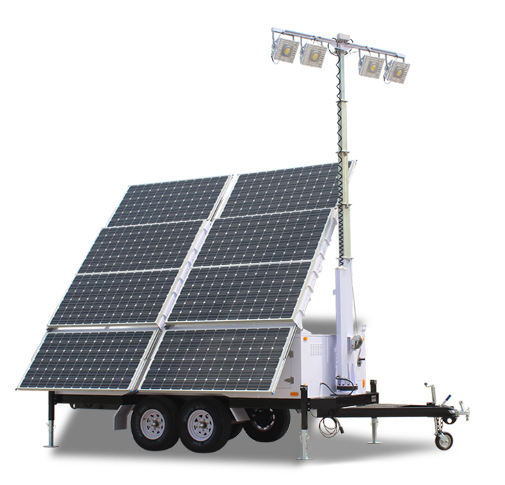 Solar Light Tower 57.6 Kwh IQUPS.com Solar Light Tower 57.6 Kwh