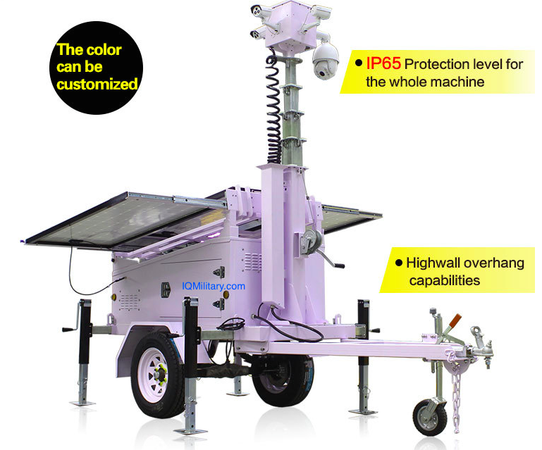 Surveillance Trailers Solar CCTV Trailer IQMilitary.com Surveillance Trailers Solar CCTV Trailer