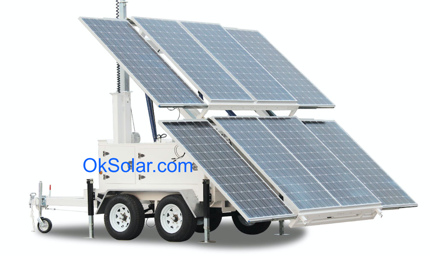 OkSolar.com Solar Portable Supply Trailer Mounted