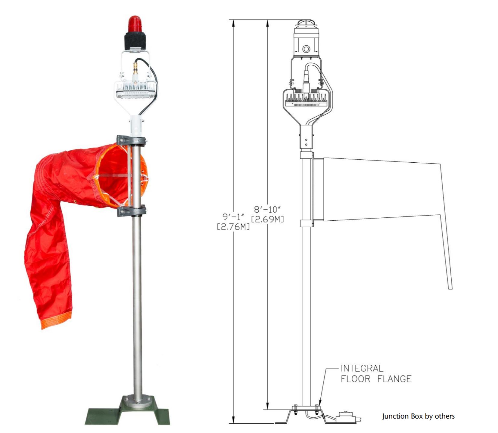 Solar Portable Wind Cone, Airport Solar Windsock, L-806 & L-806(L) Wind Cone, FAA Certified Airport Wind Cones, Internally LED lighted wind cone, Wind Cone L-806 & L-806(L) Wind Cone, FAA Certified Airport Wind Cones, L-806 Wind Cone provides a visual indication of wind direction and velocity, L-807 Wind Cone provides a visual indication of wind direction and velocity, L-806 & L-807 Wind Cone Light Kits. Solar Permanent LED Wind Cone, Solar Series Portable LED Wind Cone. Airport / Heliport Nylon Windsocks