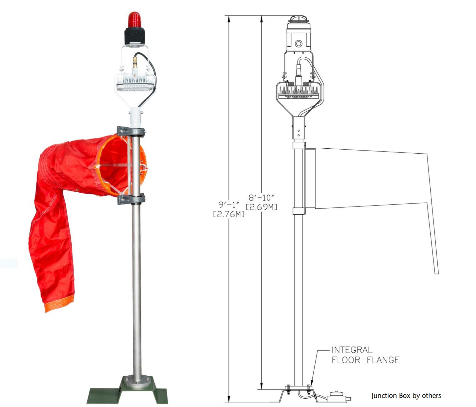 Solar Portable Wind Cone, Airport Solar Windsock, L-806 & L-806(L) Wind Cone, FAA Certified Airport Wind Cones, Internally LED lighted wind cone, Wind Cone L-806 & L-806(L) Wind Cone, FAA Certified Airport Wind Cones, L-806 Wind Cone provides a visual indication of wind direction and velocity, L-807 Wind Cone provides a visual indication of wind direction and velocity, L-806 & L-807 Wind Cone Light Kits. Solar Permanent LED Wind Cone, Solar Series Portable LED Wind Cone. Airport / Heliport Nylon Windsocks