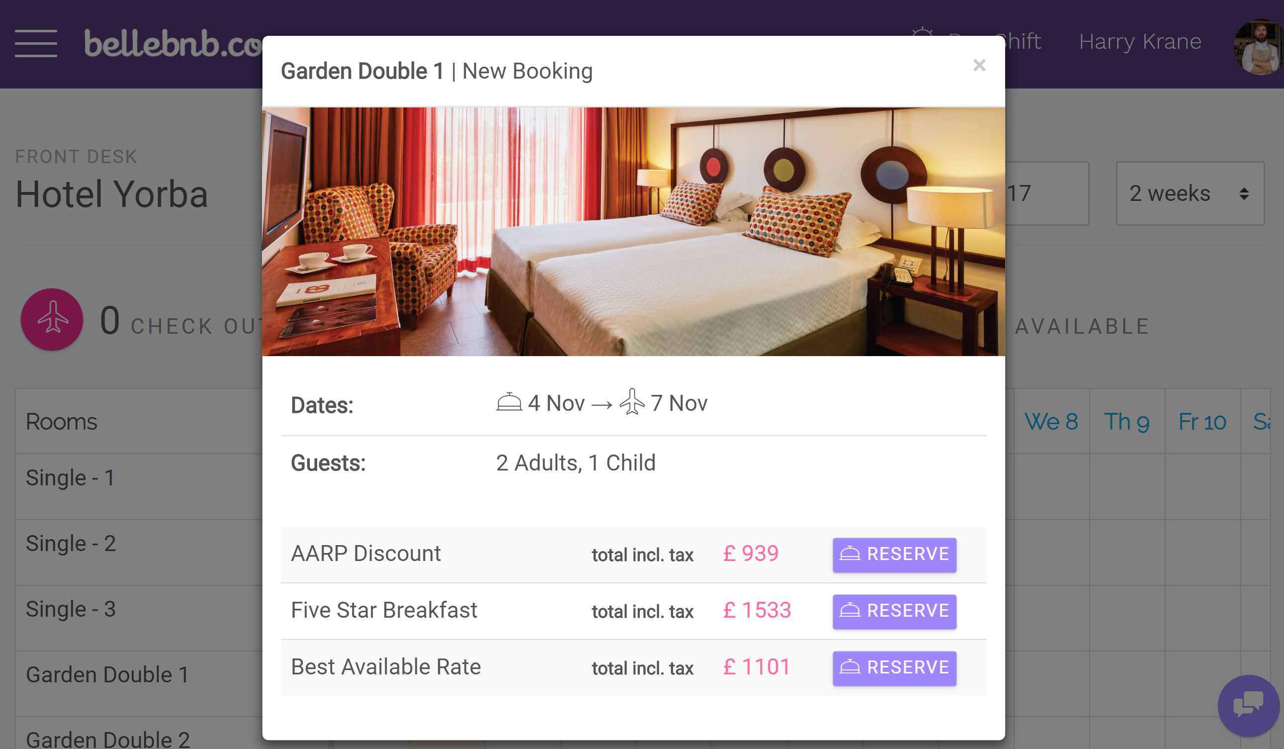 Hospitality Management Platform:
                    
                    Bellebnb is a hotel management platform that includes a PMS, Channel Manager, Booking Engine, Concierge Service, and Payment Processor. Our platform will help you sell more rooms and improve revenue per booking by helping you upsell products and services, and encourage guests to return and book with you directly.